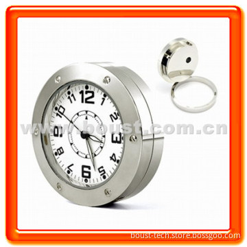 Boust Stainless Steel Desk Clock Camera Mini DVR (BST-SR520)